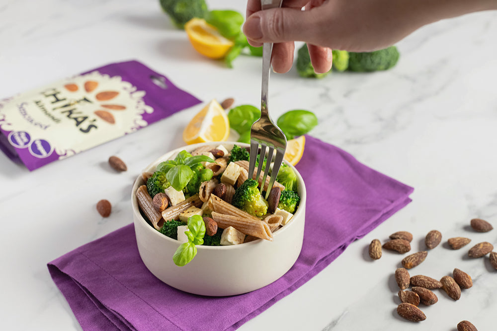 CHIKA'S Smoked Almond Pasta Salad: A Nutty Delight
