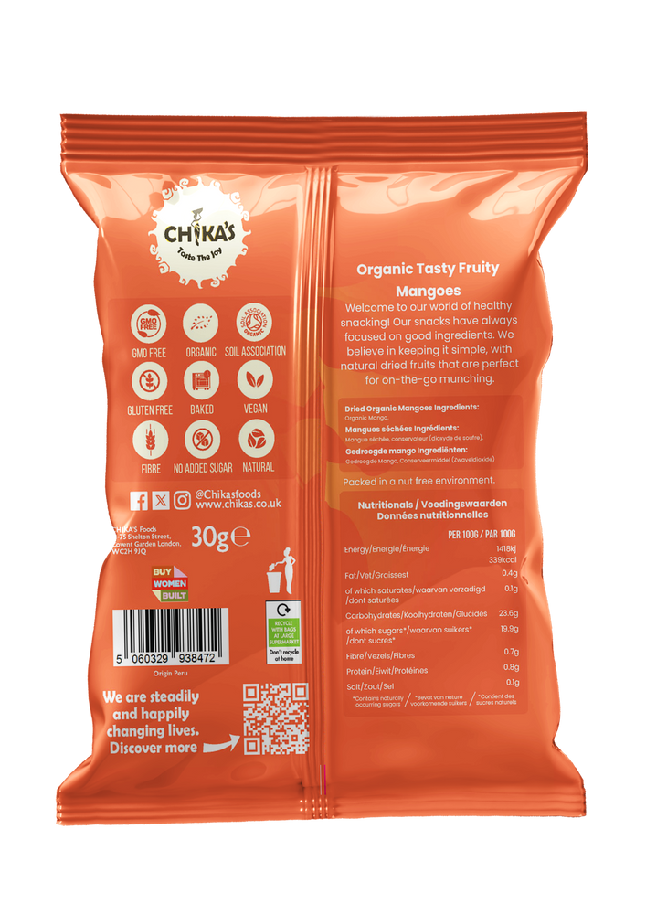 
                  
                    Load image into Gallery viewer, CHIKA&amp;#39;S Organic Dried Mango - Naturally sweet, chewy slices of organic dried mango.
                  
                