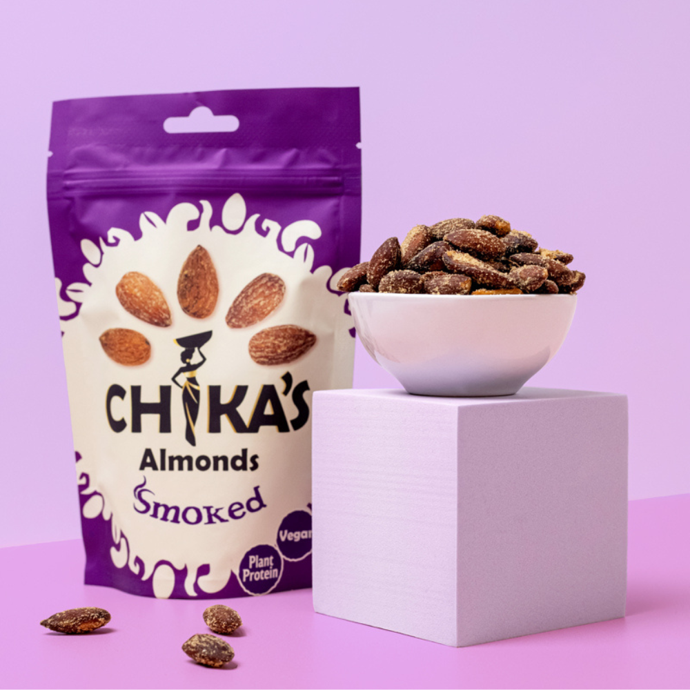 CHIKA'S Smoked Almonds - Crunchy almonds with a rich, smoky flavour.