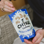 CHIKA'S Sea Salt & Black Pepper Cashews - Savoury cashews seasoned with sea salt and a touch of black pepper.