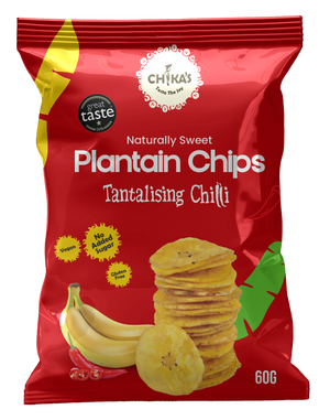 
                  
                    Load image into Gallery viewer, Tantalising Chilli Plantain Chips 30 x 60g
                  
                